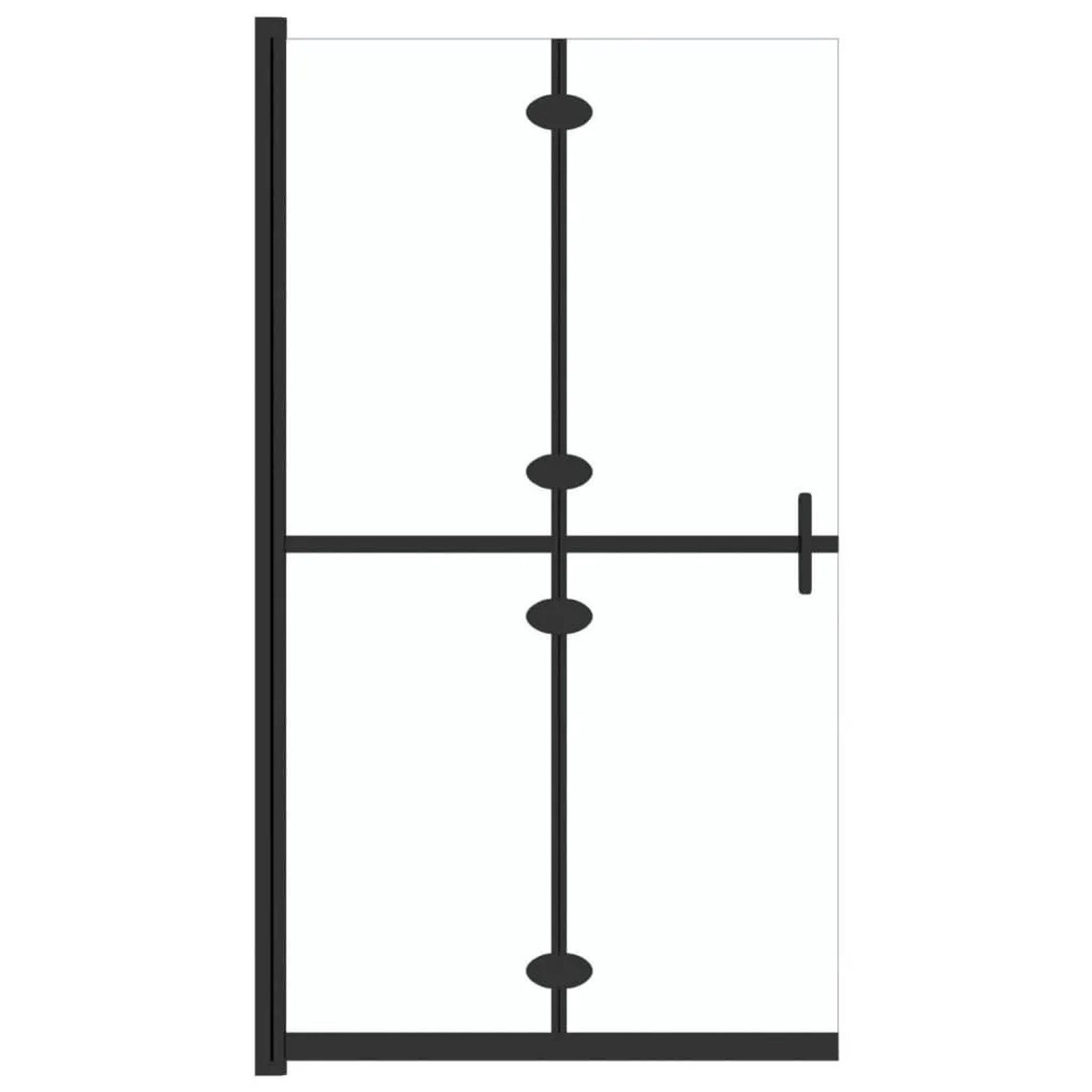 vidaXL Faltbare Begehbare Duschwand Transparentes ESG Glas 120x190 cm 151185