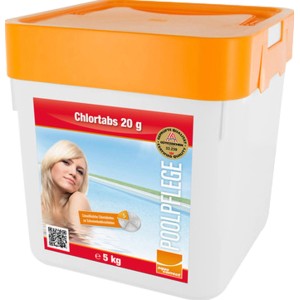 Steinbach Chlortabs 20g, 5kg Eimer für Pool Desinfektion. Schnelllösliche Tabletten für sauberes Poolwasser.