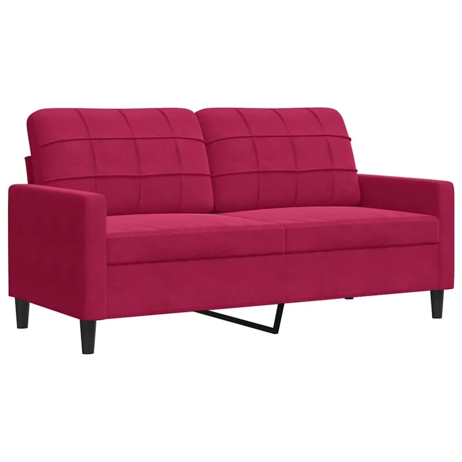 vidaXL 2-Sitzer-Sofa Weinrot 140 cm Samt 4007628 günstig online kaufen