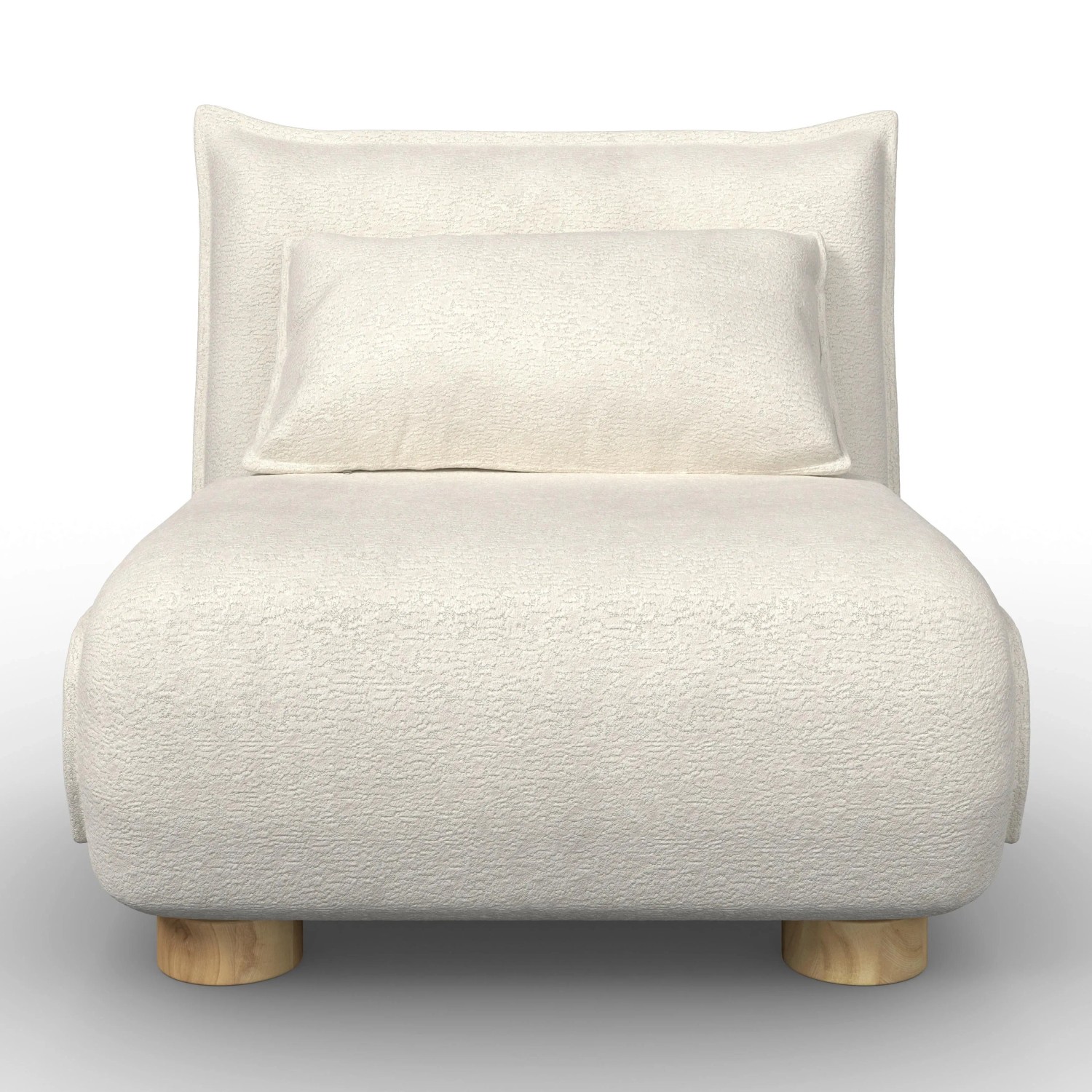 Bessagi Home Schlafsessel Bella Weiß Bouclé