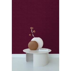 ESTAhome Tapete Leinen Optik Burgunderrot 53 Cm X 1005 Cm 148697