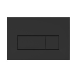 Pianura Betätigungsplatte Duo S EASYPro, schwarz matt, für WC-Spülkästen.