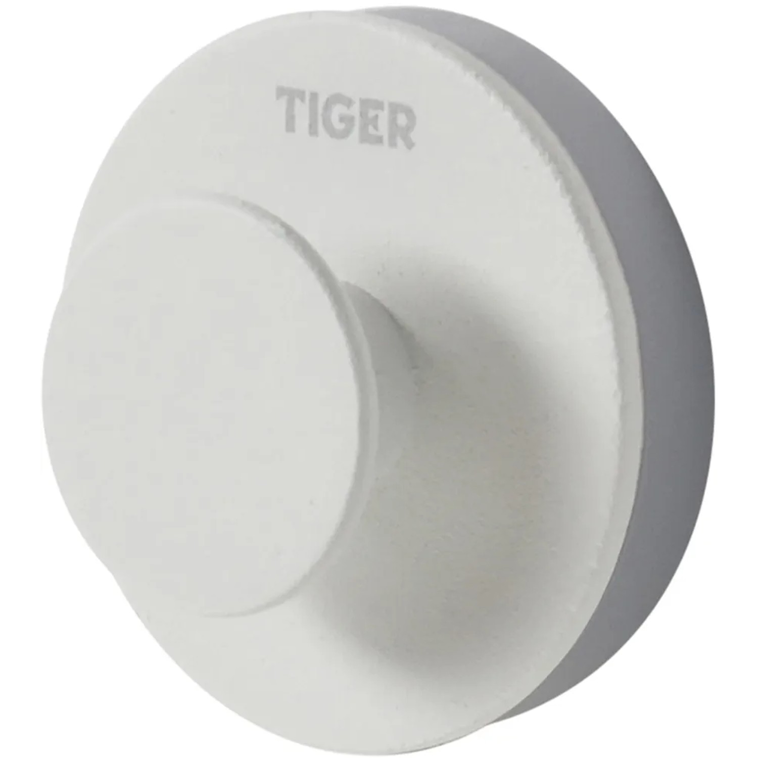 Weißer Tiger Haken Urban Klein für Bad & Küche, zur Wandmontage mit Klebefolie.