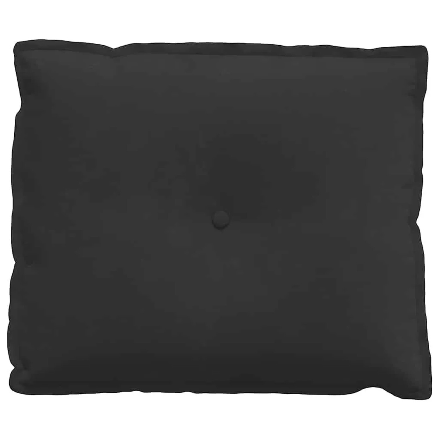 Schwarzes vidaXL Rückenkissen (60x50 cm) aus Mikrofaserstoff für mehr Komfort.