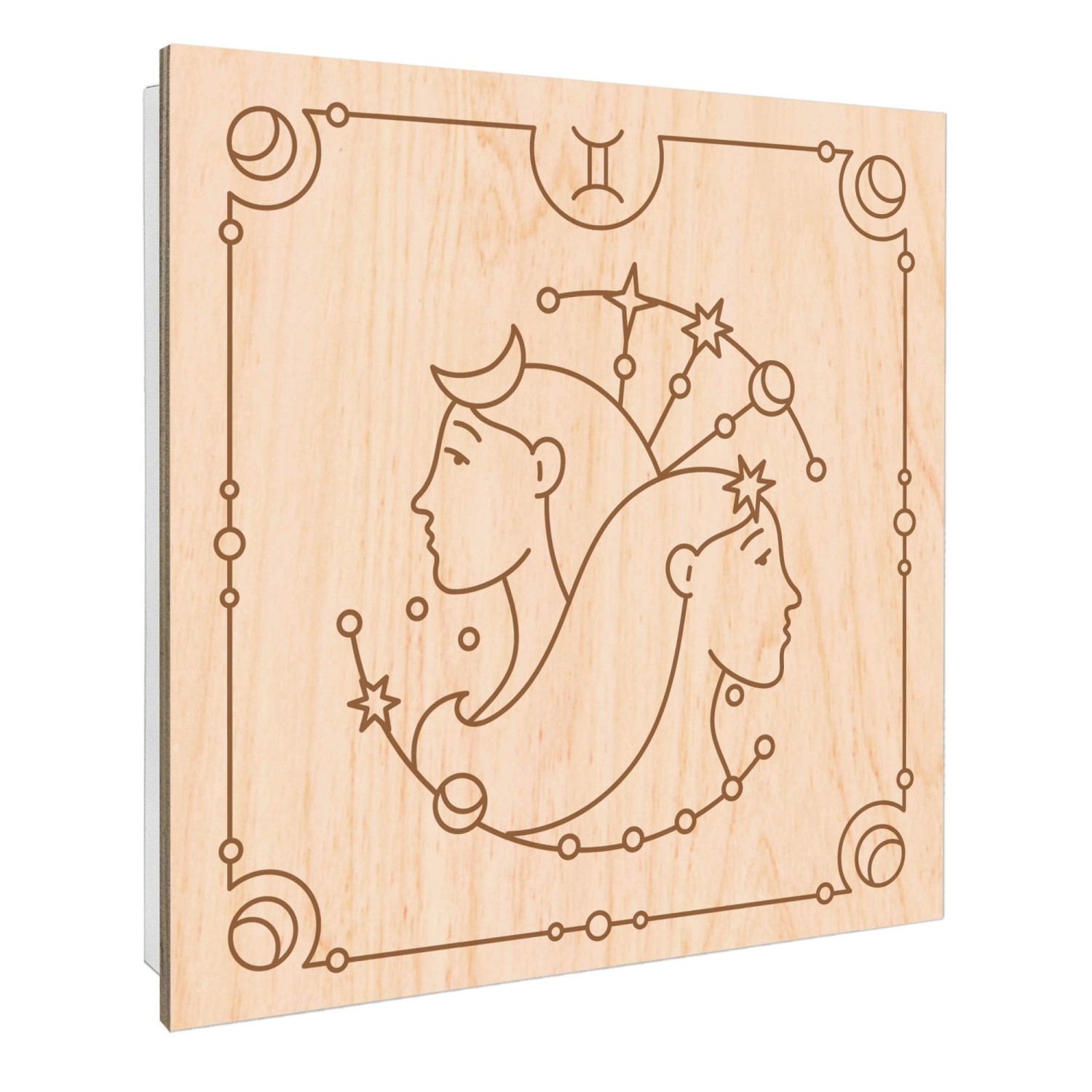 Banjado Großer Schlüsselbox Holz 30x30cm Weiß Scharnier Rechts 50 Haken Sch günstig online kaufen