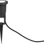 Anthrazitfarbener Trio Gartenstrahler Ubangi mit Erdspieß und Kabel.