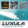 LUXULA LED Feuchtraumleuchte, 120cm, 36W, neutralweiß, für Werkstatt, Garage, Lager.