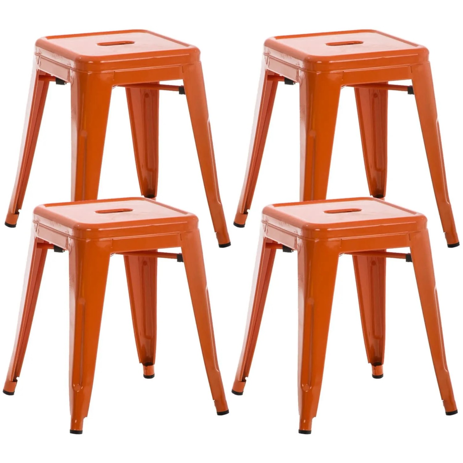 CLP 4er Set Hocker Armin Orange