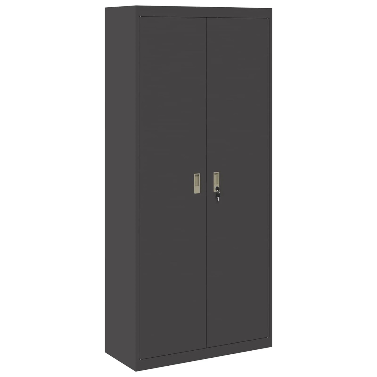 vidaXL Aufbewahrungsschrank Schwarz 90 x 40 x 200 cm Stahl 3406172
