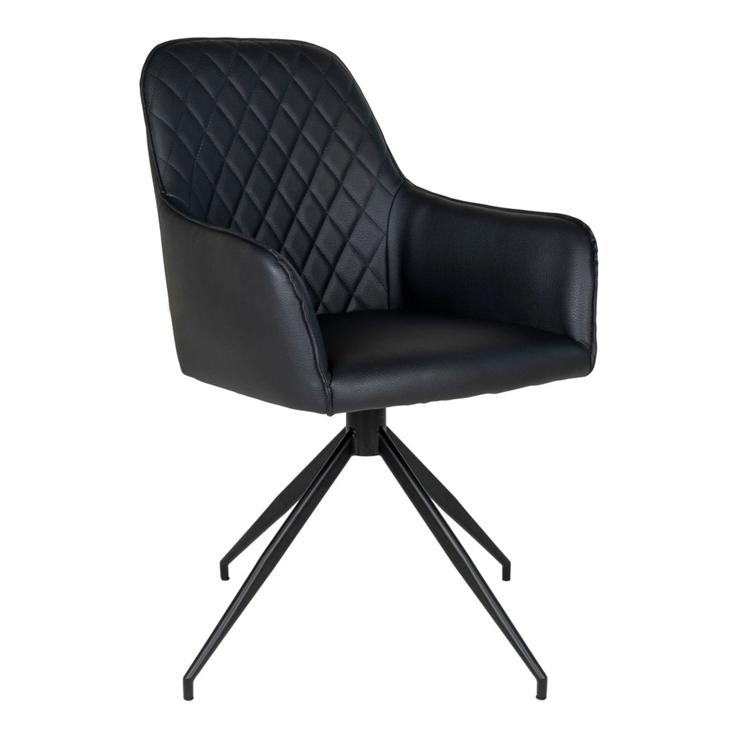 ebuy24 Harbo Esszimmerstuhl mit Drehfuß Schwarz günstig online kaufen