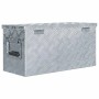 DELUKE Aluminiumbox Mit Deckel Abschließbar Alubox Deichselbox Alu Anhängerbox Werkzeugkiste Transportbox Metallkiste 61,5x26,5x30cm Silber_4