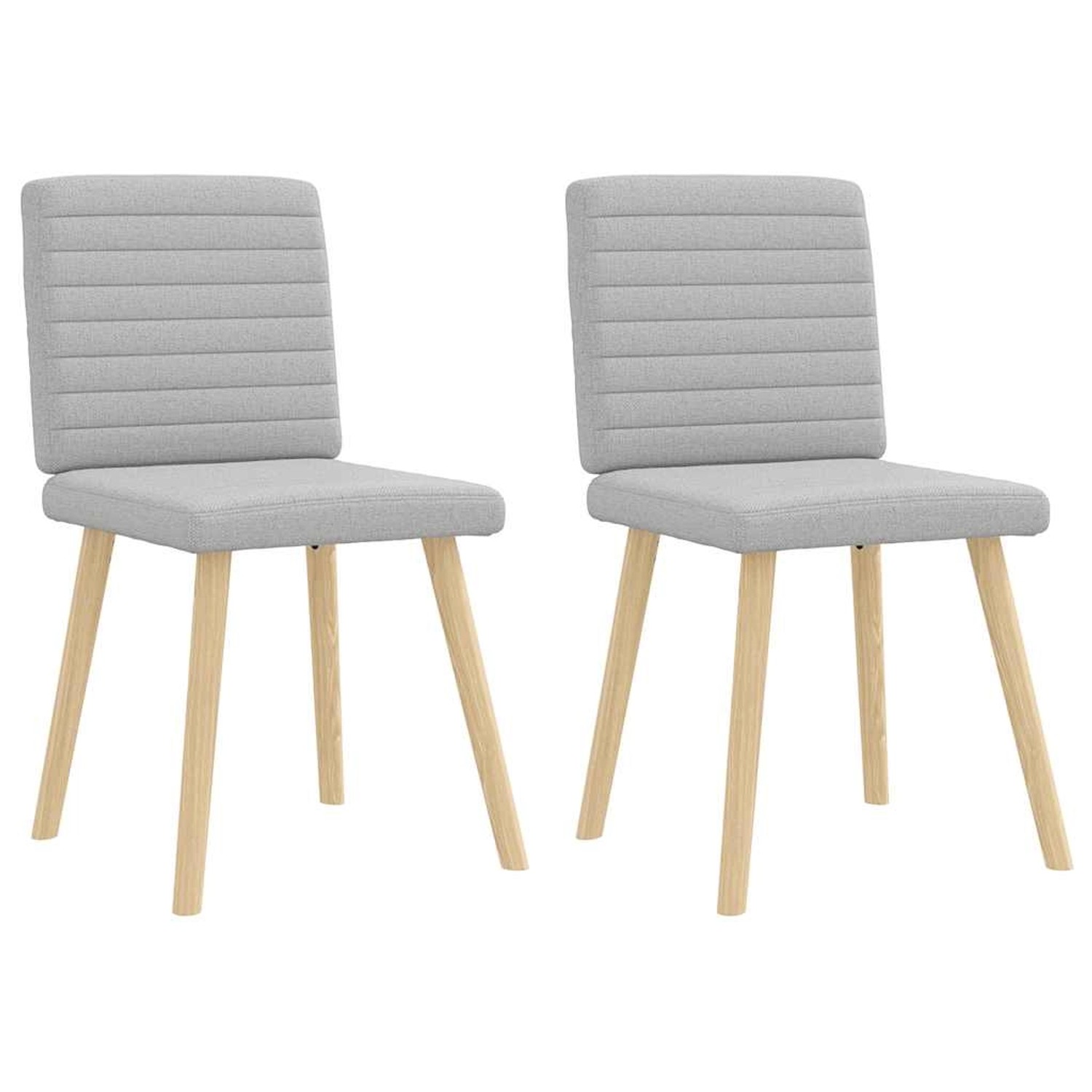 vidaXL Esszimmerstühle 2 Stk Wolkengrau Stoff 4101183 günstig online kaufen