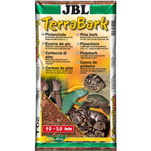 JBL TerraBark Bodensubstrat, 20 l, für Terrarien: Pinienrinde für Wald- und Regenwaldterrarien.