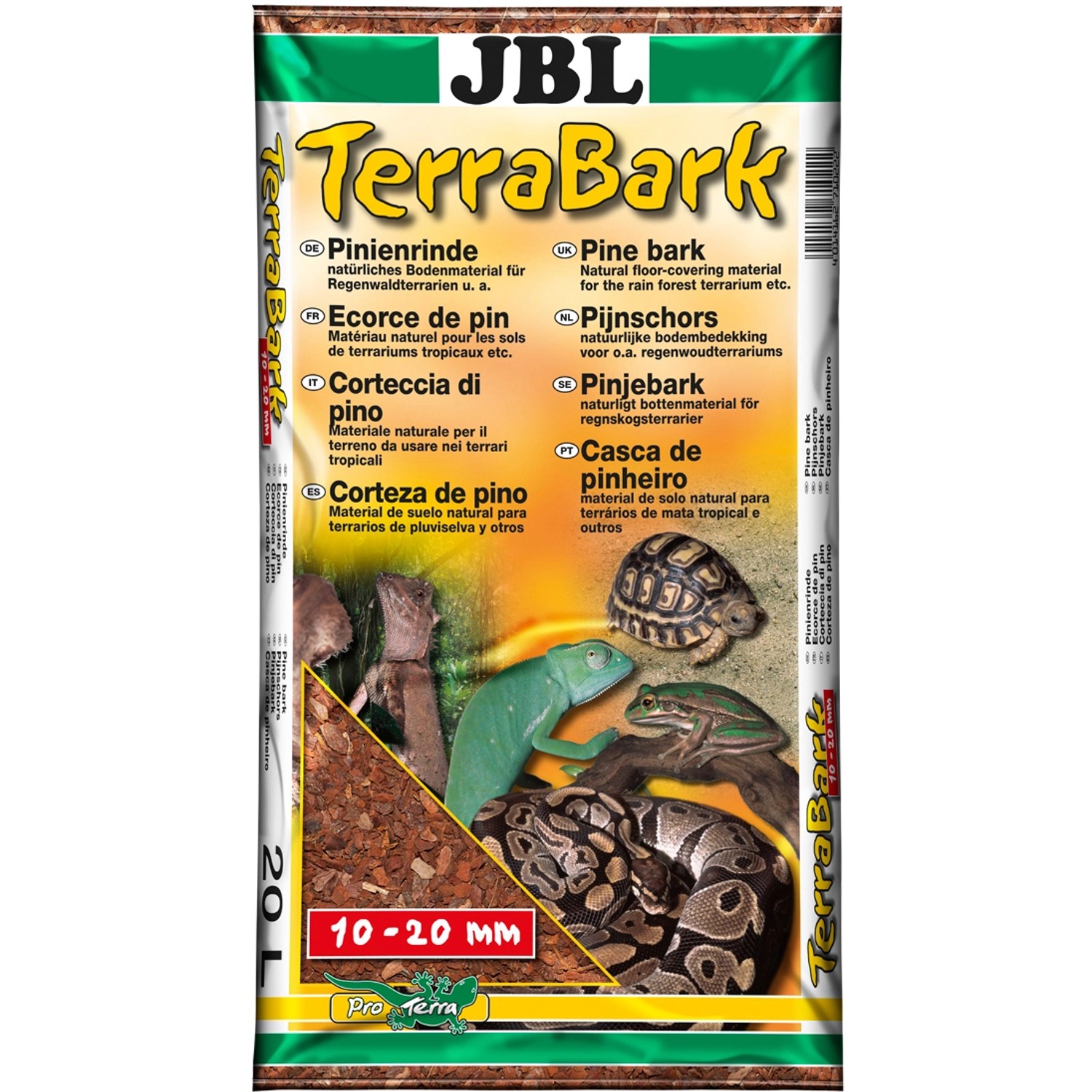 JBL Terrarium Bodensubstrat TerraBark M 10-20 mm 20 l