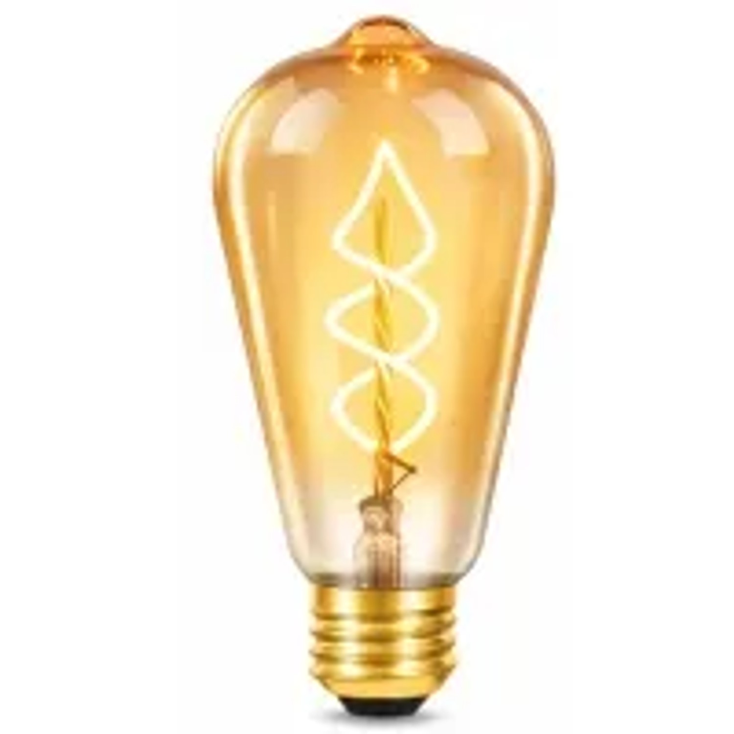 NETTLIFE LED Leuchtmittel aus Glass L13.5Braun