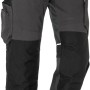 Kübler Pulse Bundhose Action in Anthrazit/Schwarz, robuste Arbeitskleidung mit verstärkter Kniepartie.