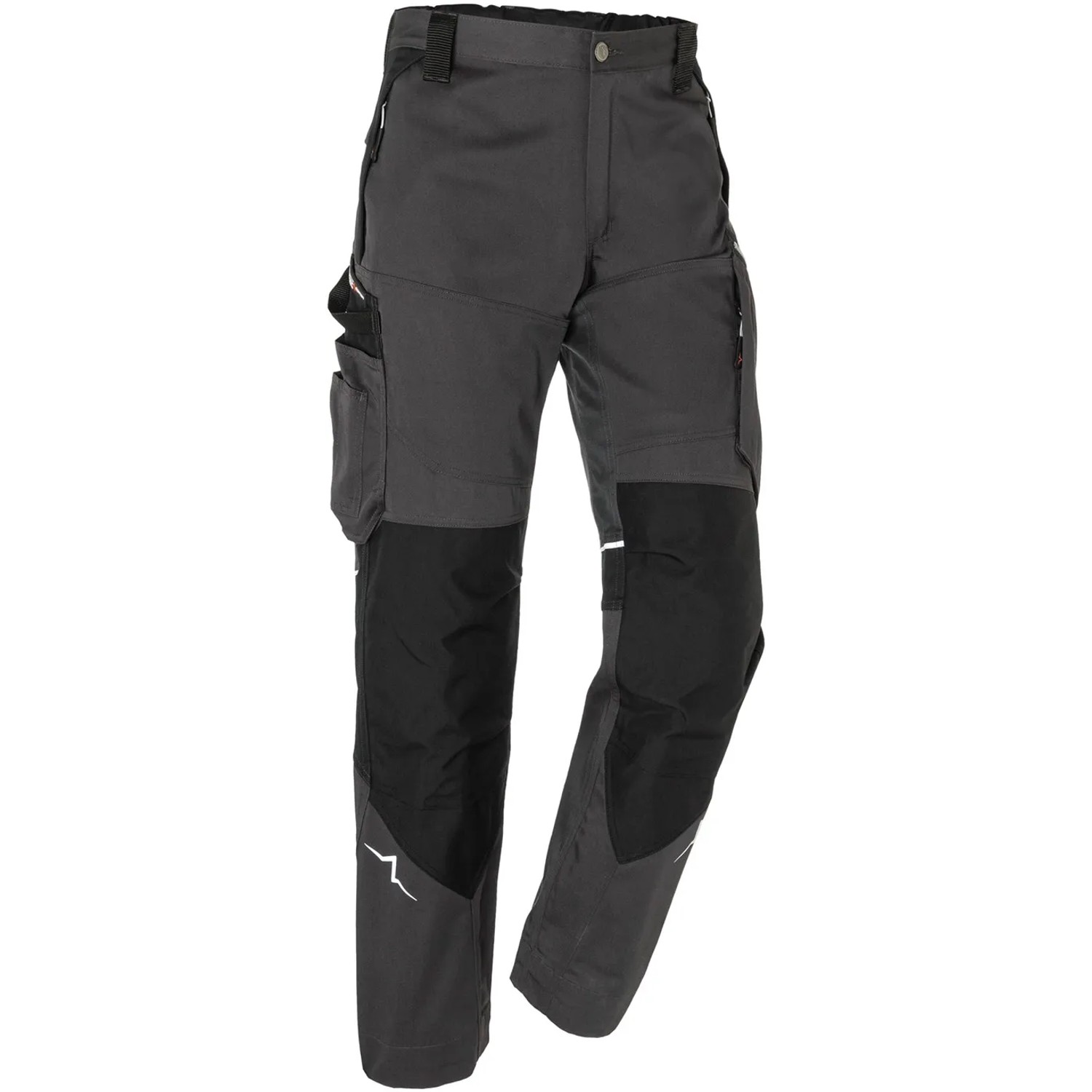 Kübler Pulse Bundhose Action in Anthrazit/Schwarz, robuste Arbeitskleidung mit verstärkter Kniepartie.