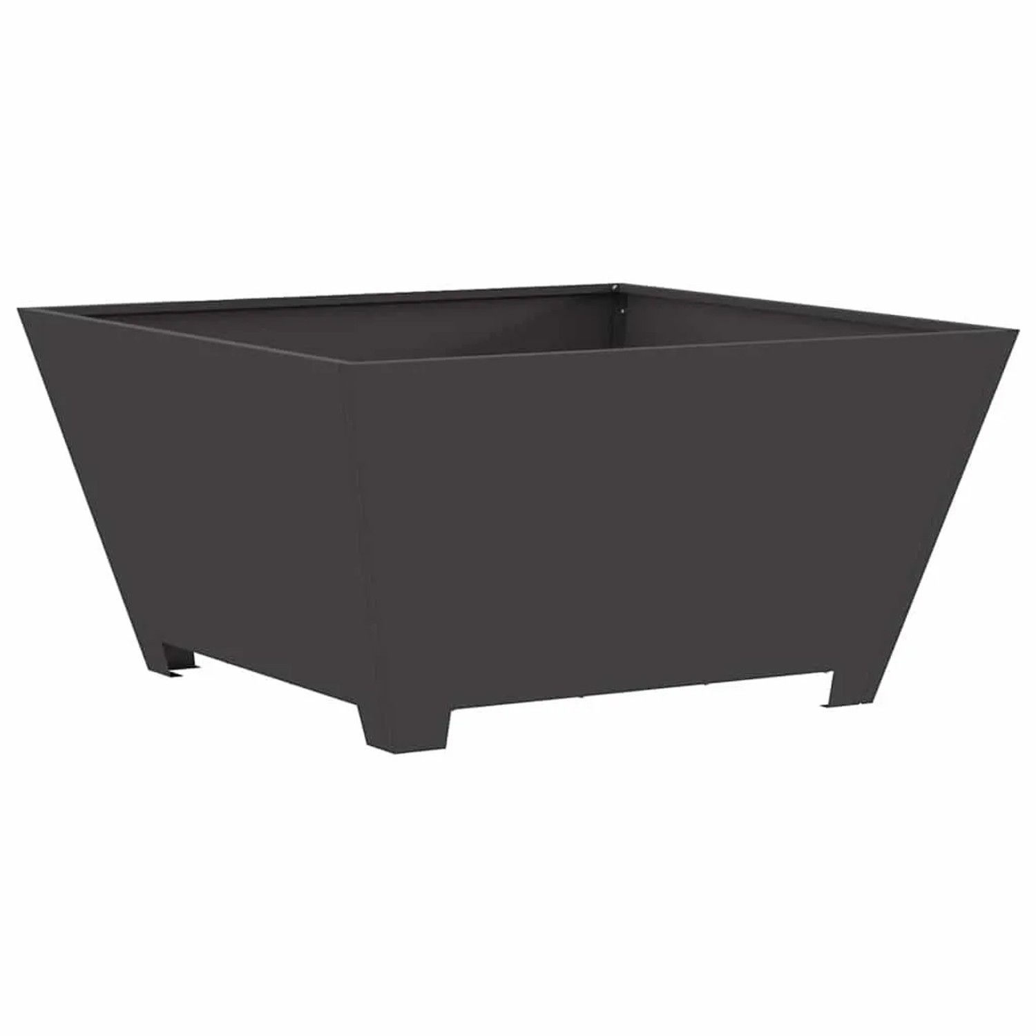 vidaXL Feuerstelle Schwarz 80 x 80 x 40 cm Stahl 858968