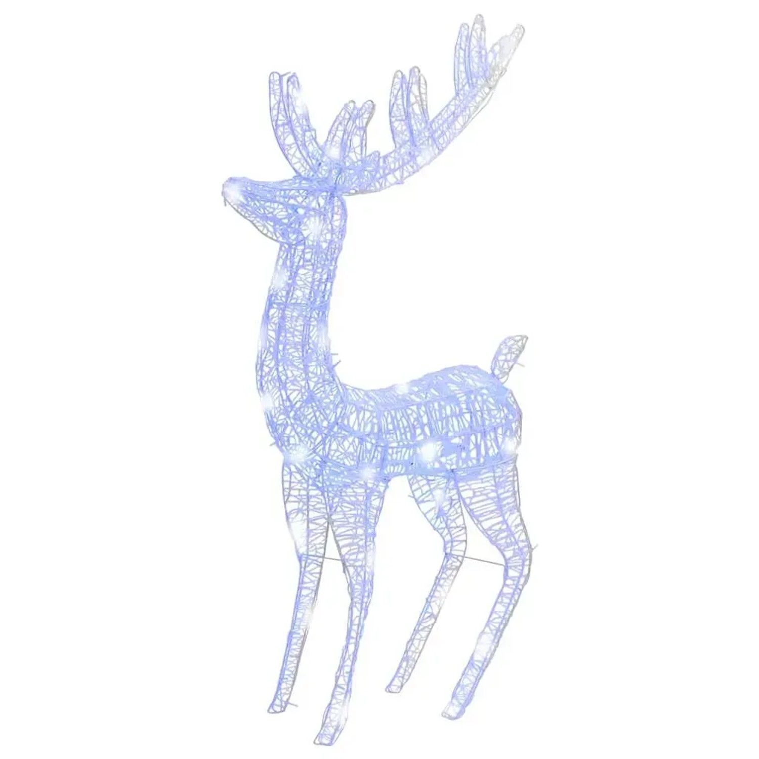 vidaXL XXL Rentiere Weihnachtsdekoration Acryl 250 LED 3 Stk 180 cm 3154361