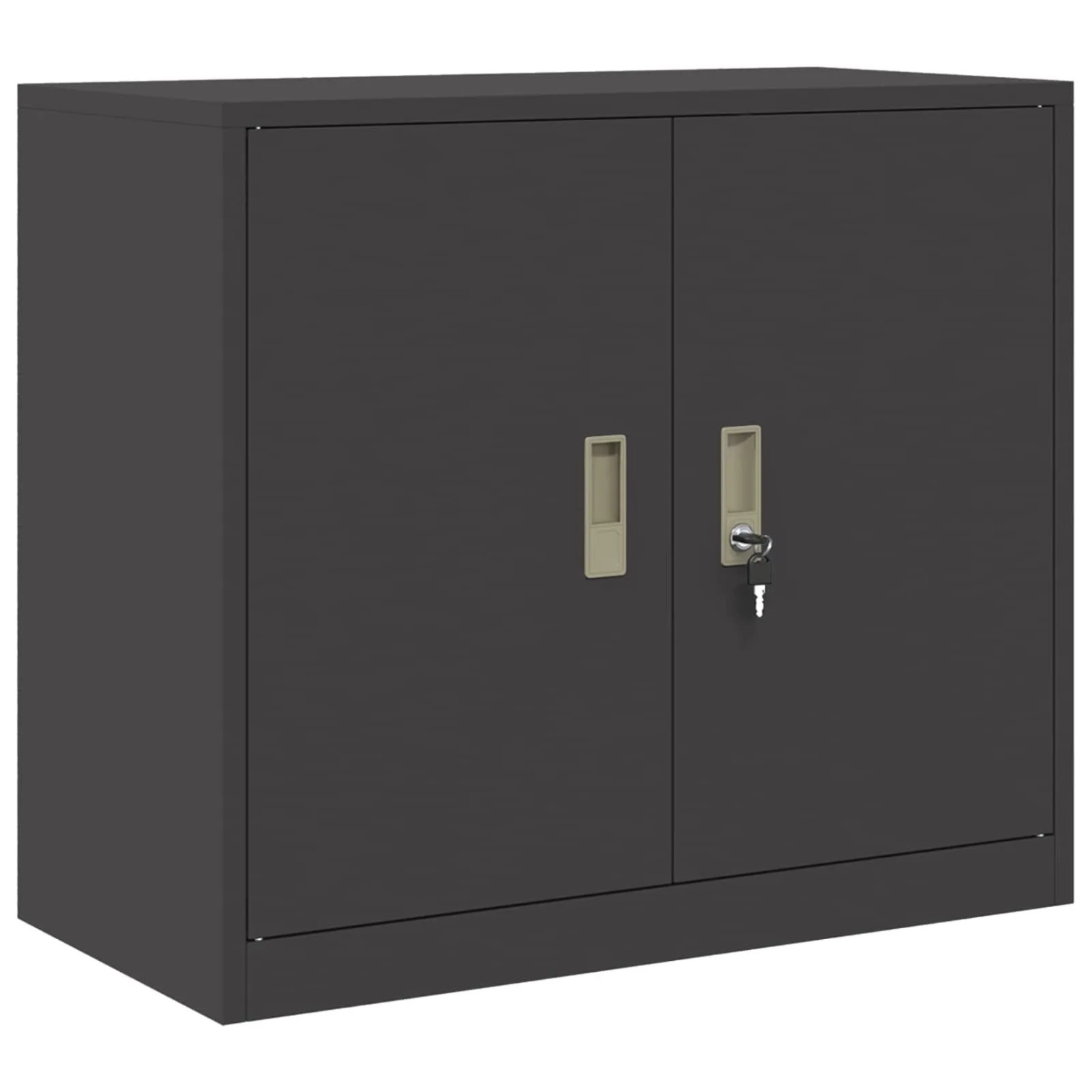 vidaXL Aufbewahrungsschrank Schwarz 80 x 40 x 70 cm Stahl 891676