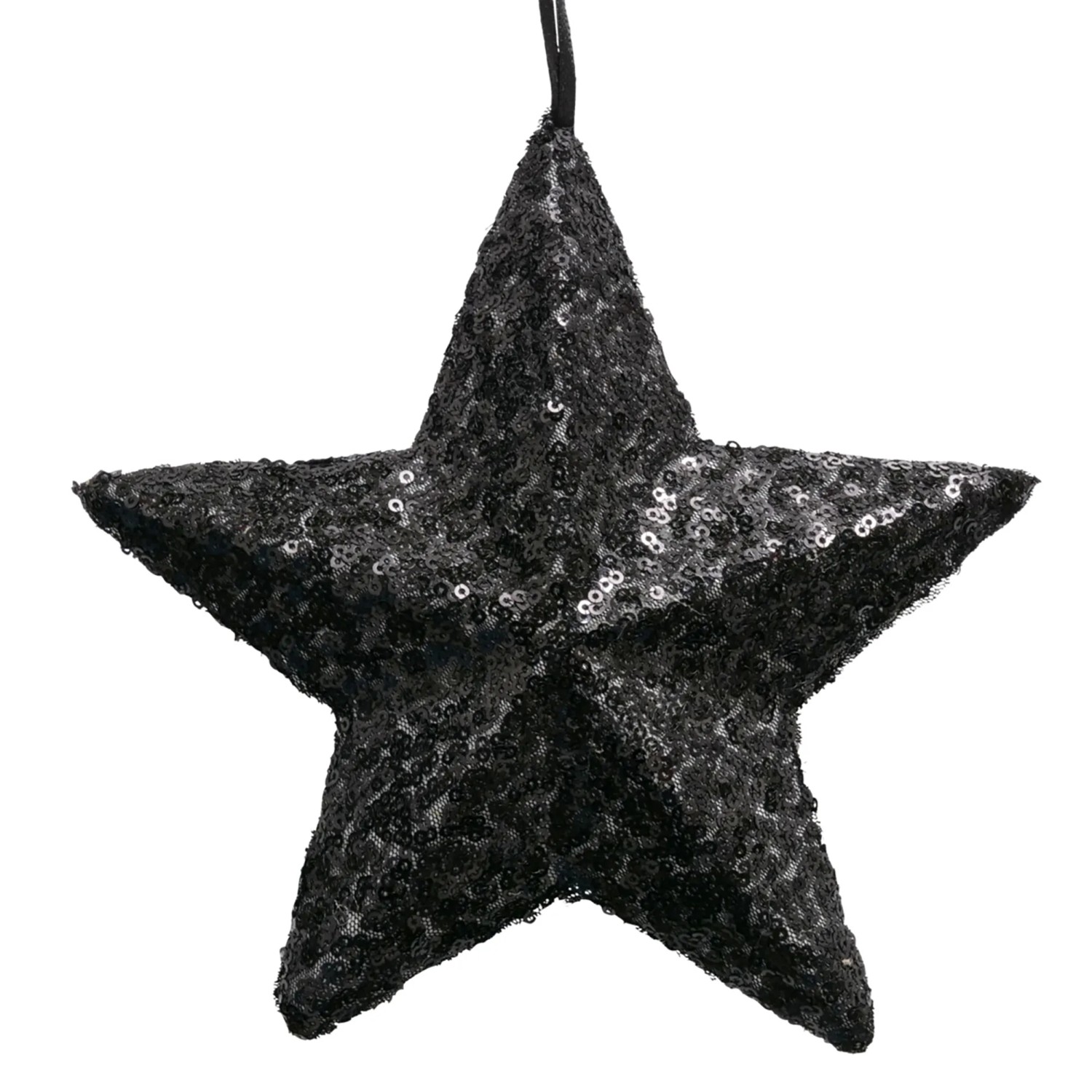 Boltze Dekoanhänger-Stern Noir 19 cm x 19 cm x 4 cm Schwarz