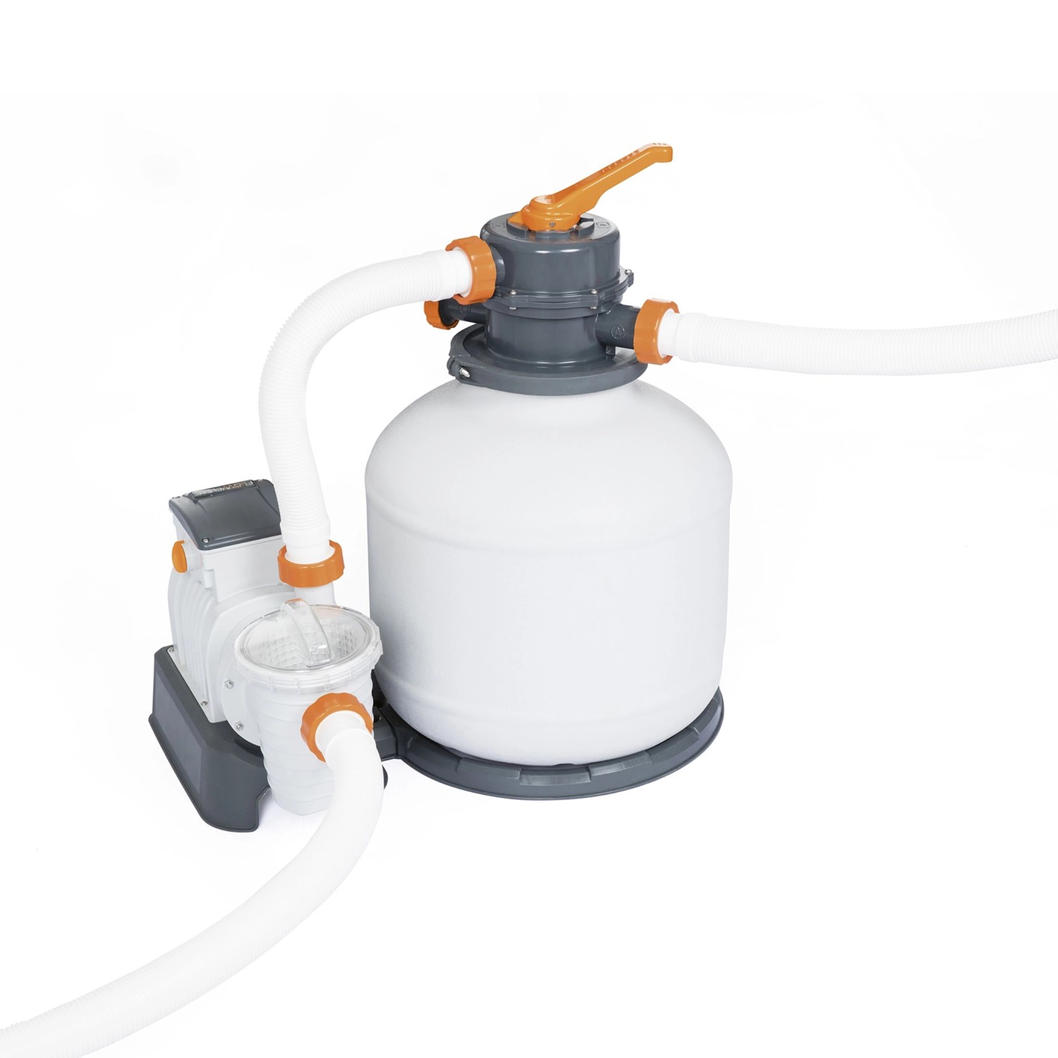 Sandfilteranlage für Bestway Stahlrahmen Pool 549x274x122 cm, zur Reinigung des Poolwassers.