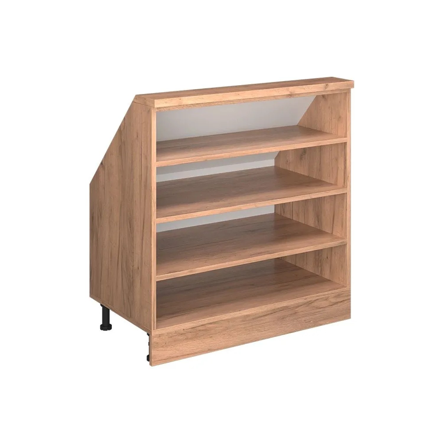 Vicco Küchenschrank für Dachschrägen R-Line Goldkraft Eiche 80 x 82 mit 4 Fächern Art Nr 60687