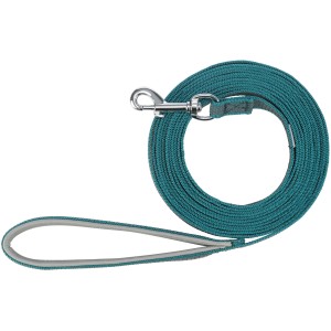 Petrolfarbene Jollypaw Hundeleine Schleppleine, 5 m, mit gepolsterter Handschlaufe.