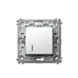 TEM MODUL PLUS Kontroll Taster Weiß 250V16A UP