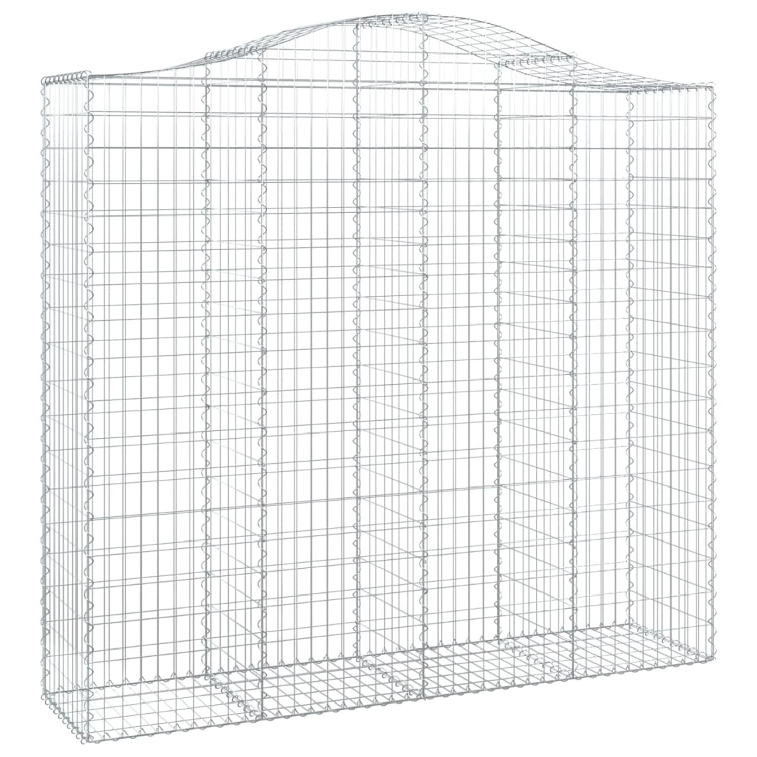 vidaXL Gabionen mit Hochbogen 4 Stk 200x50x180/200cm Eisen 1562038