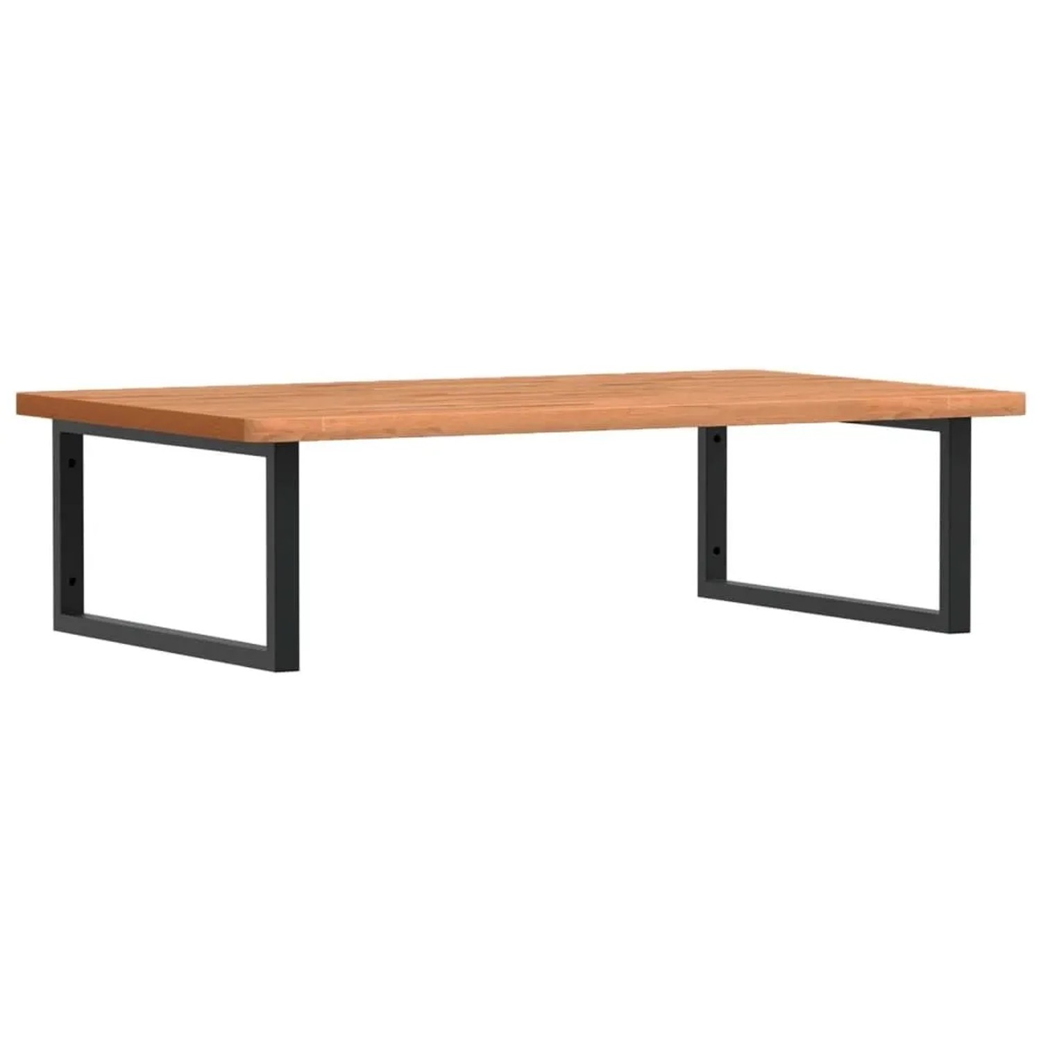vidaXL Waschbeckenregal Wandmontage Stahl und Massivholz Buche 3302525