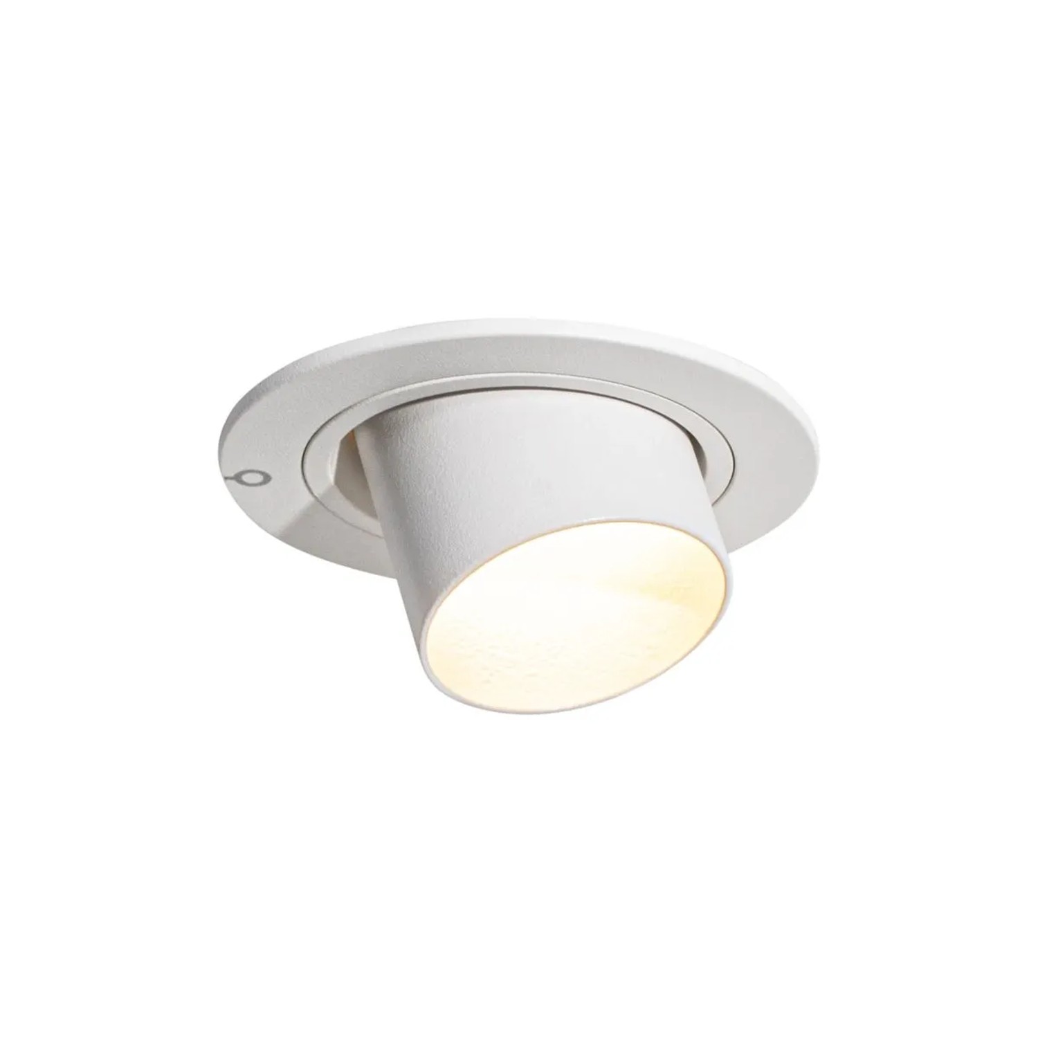 QAZQA Moderner Einbaustrahler Weiß GU10 35 mm Rund Schwenkbar Installa