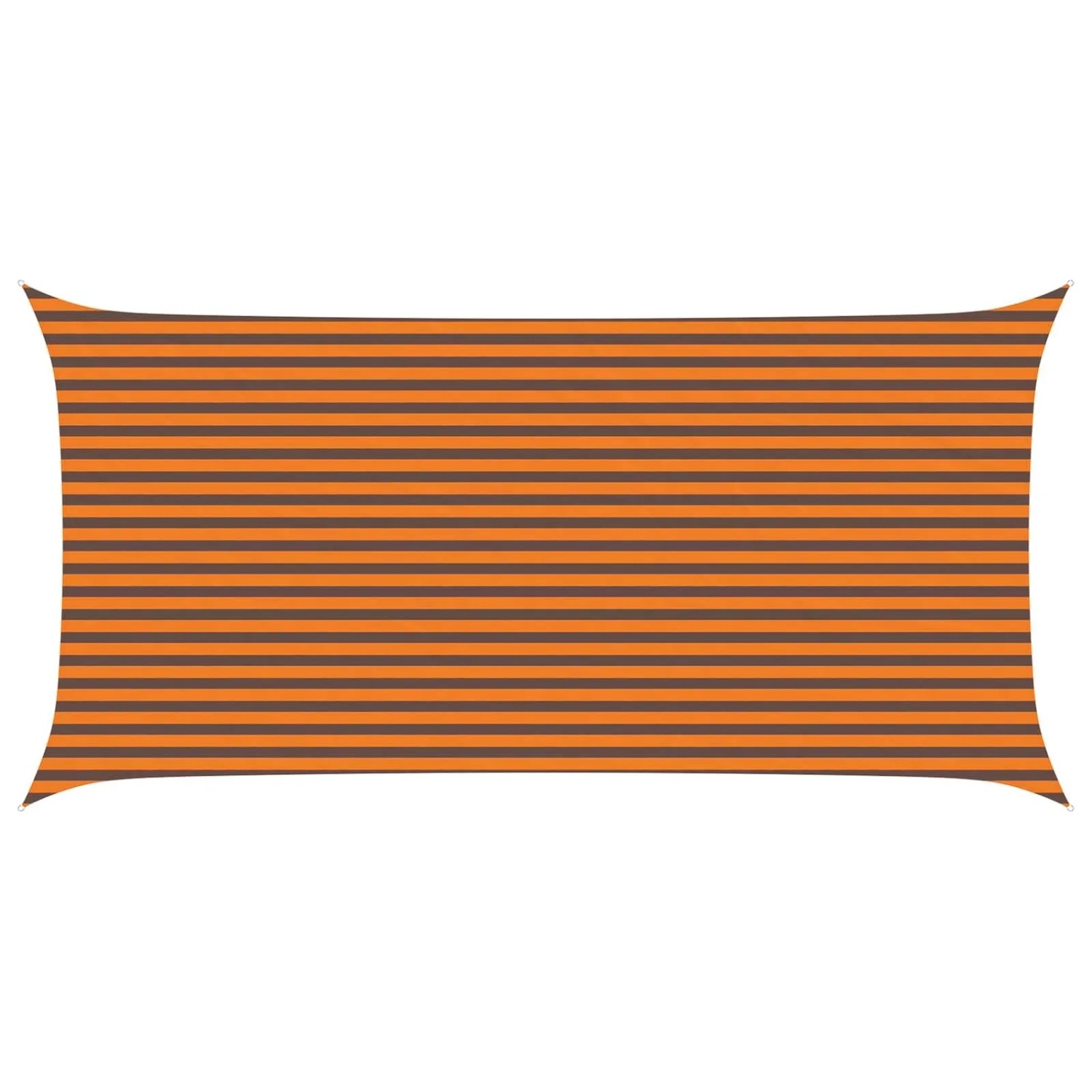 vidaXL Sonnensegel Orange und Braun 6 x 3 m 100 % Polyester Oxford 42031046
