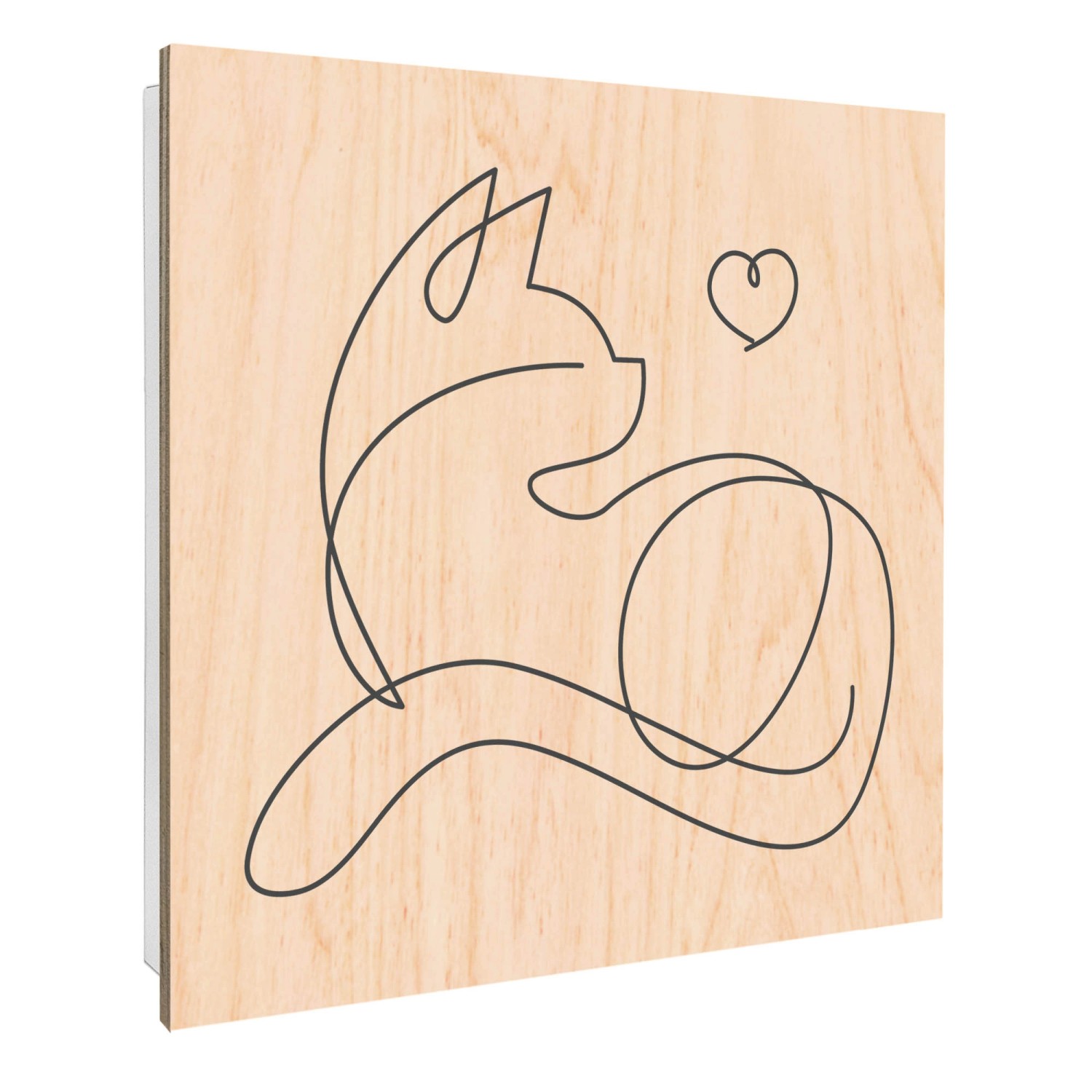 Banjado Großer Schlüsselbox Holz 30x30cm Weiß Scharnier Rechts 50 Haken Sch günstig online kaufen