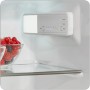 Innenansicht Wolkenstein Einbaukühlschrank: LED-Beleuchtung, Bedienelemente, Glasablage mit Beeren.