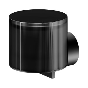 Keuco Lotionspender Reva Black Selection, 150 ml, in Schwarz-Matt. Wandmontage.