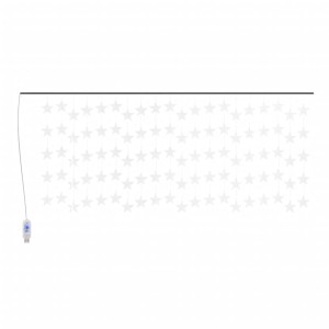 vidaXL LED Sternenvorhang Lichterkette 500 LED Kaltweiß 8 Funktionen 328807