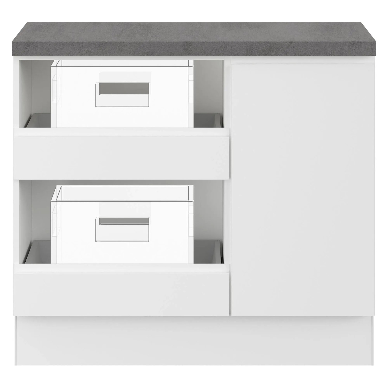 Impuls Küchen Hauswirtschaftsmodul HWR41003H 100 cm Weiß