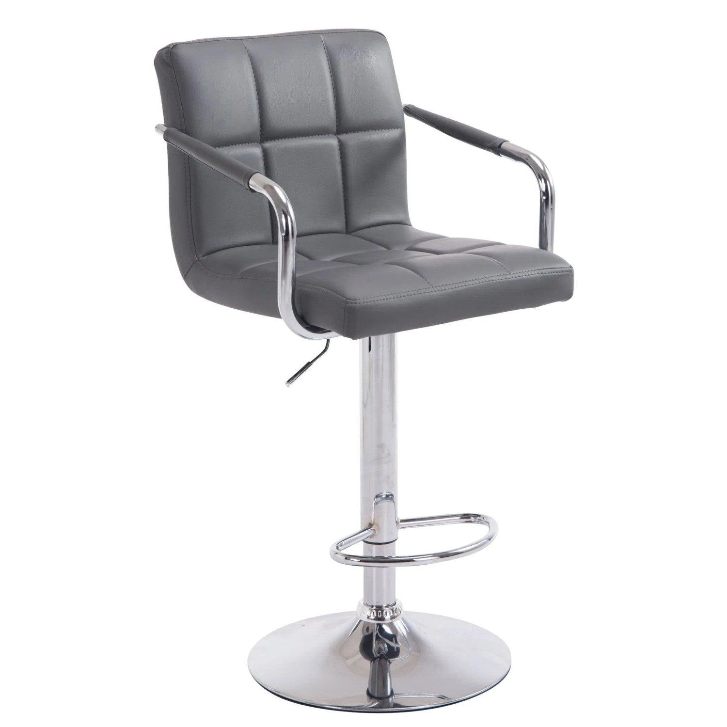 CLP Barhocker Lucy V2 Grau/Chrom
