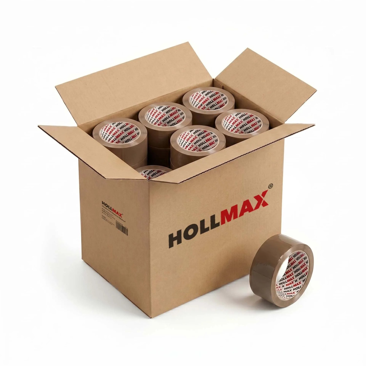 HOLLMAX Profi Paketband Klebeband 48 mm 65 My 100 m Karton 36 Stück