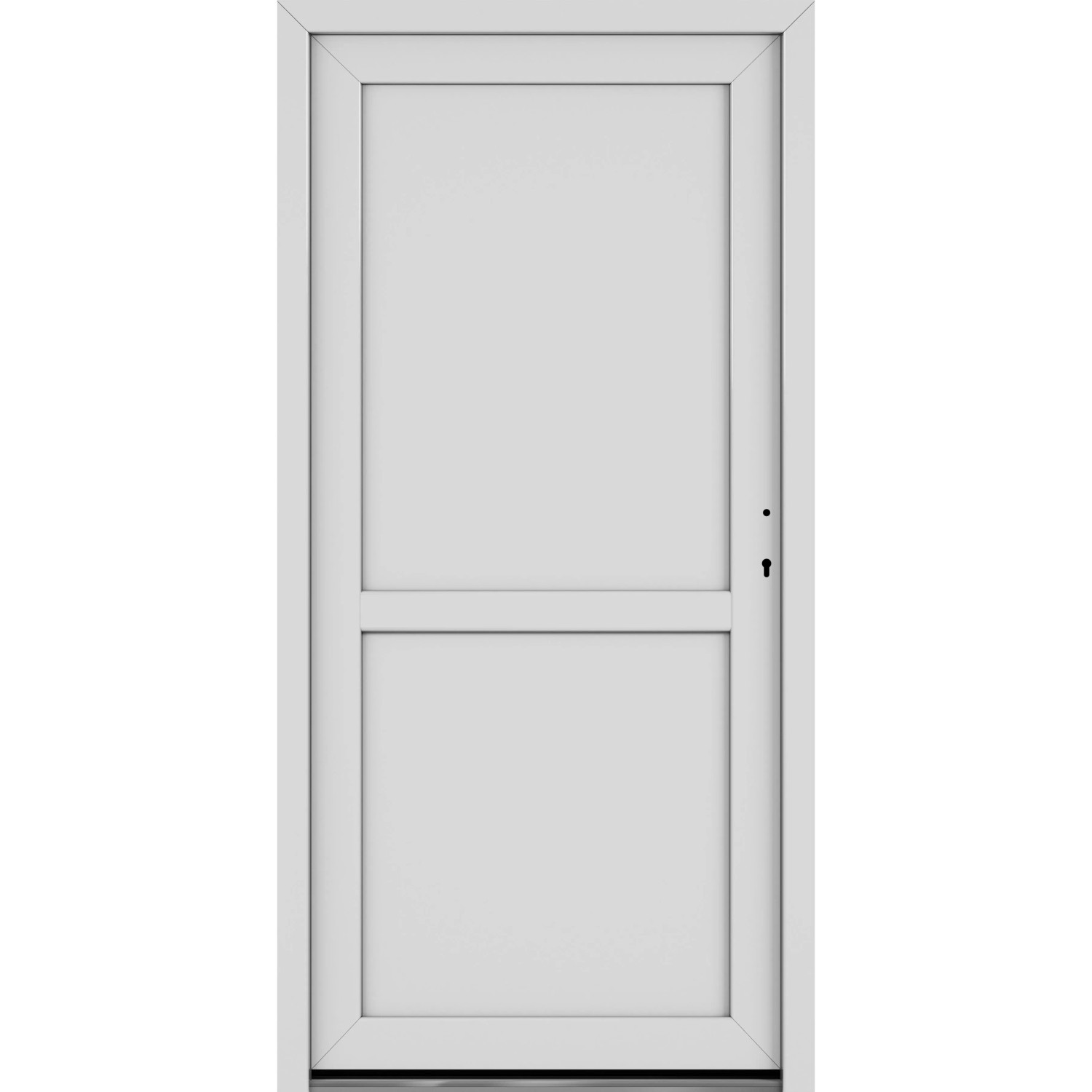 Roro Nebeneingangstür OKE 1150 Kunststoff 5FA Weiß 98 cm x 198 cm DIN R günstig online kaufen