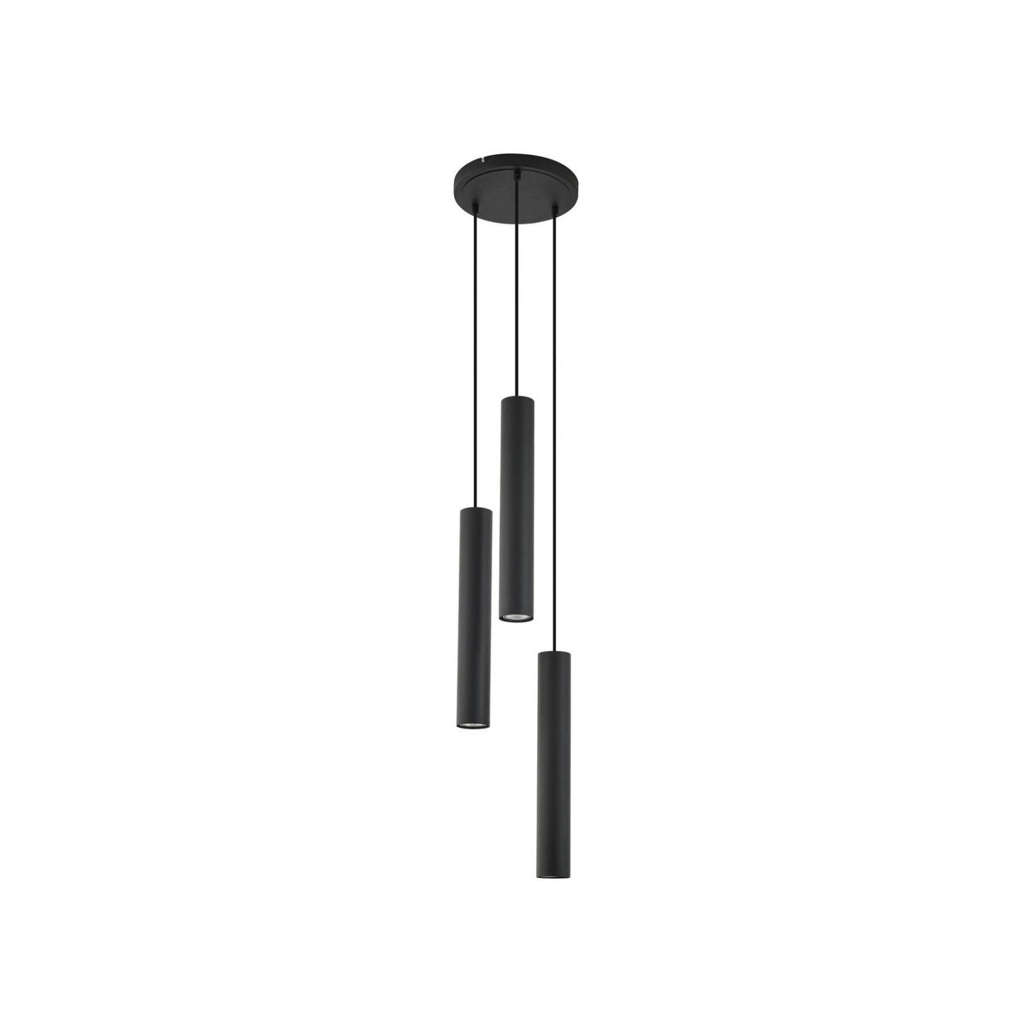 Lindby Pendelleuchte Joffrey 9627892 Modern in Schwarz aus Metall 3-flammig günstig online kaufen