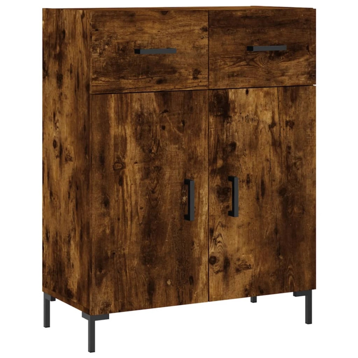 vidaXL Sideboard Räuchereiche 69,5x34x90 cm Holzwerkstoff 827985 günstig online kaufen