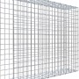 Gabiona Anbaukorb Typ 2, 80x100x20cm, Maschenweite 5x5cm, aus galvanisiertem Drahtgitter.