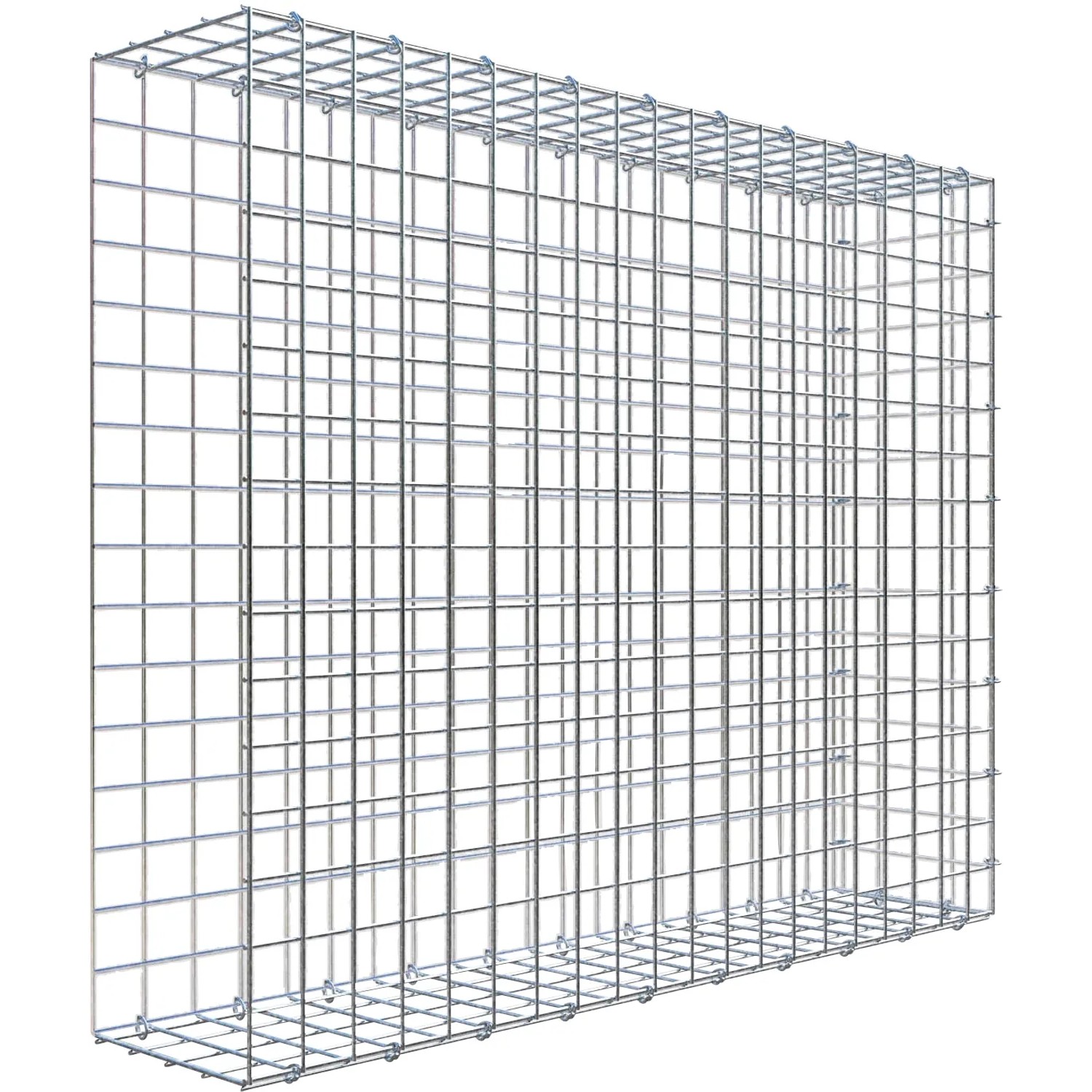 Gabiona C-Ring-Gabione-Anbaukorb Typ 2 80 x 100 x 20 cm Maschenw 5 x 5 cm