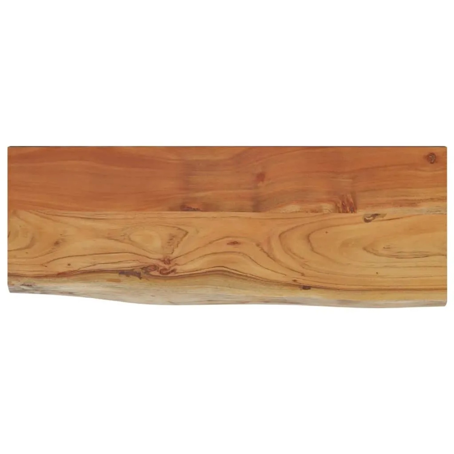 vidaXL Wandregal 70x30x2,5 cm Rechteckig Massivholz Akazie Baumkante 370237