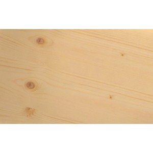 Fichte 3-Schicht-Platte für Holzbau und Innenausbau, helle Holzmaserung sichtbar.