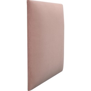 Quadratisches Wandkissen, 30x30 cm, Rosa Samt, zur Wandgestaltung und als Polster.