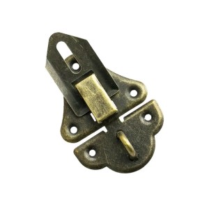 HMF 6495-VS1 Vintage Spannverschluss mit Schlossöse 35 x 50 mm Bronze