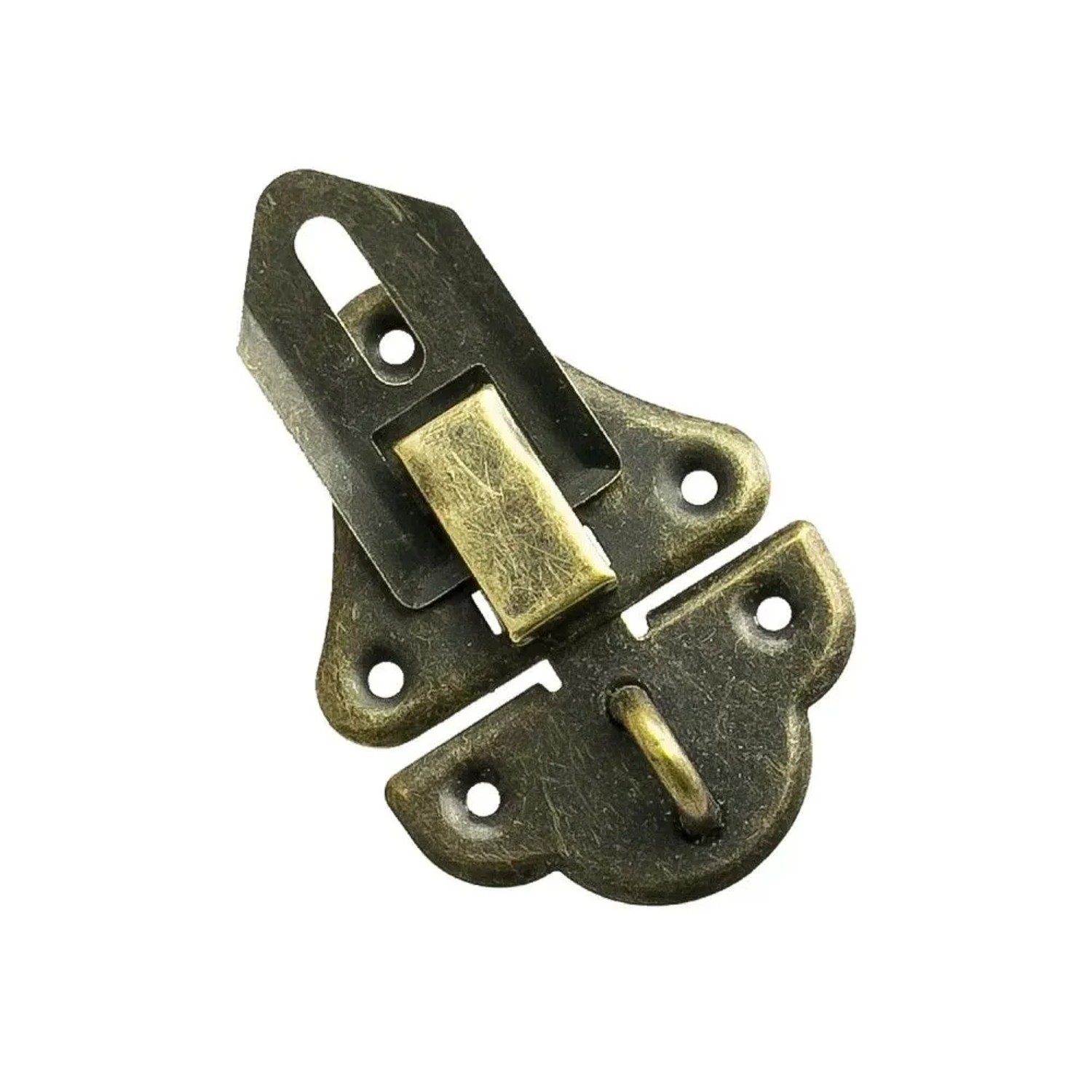 HMF 6495-VS1 Vintage Spannverschluss mit Schlossöse 35 x 50 mm Bronze_3